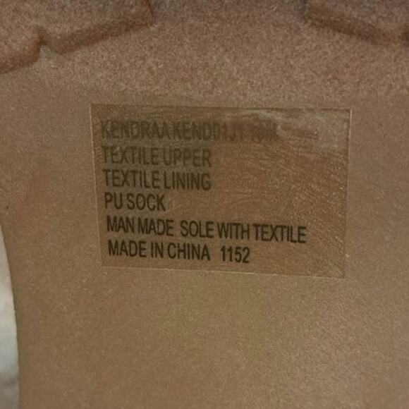 Madden NYC Taupe Lace Boot With Faux Fur Size 10 - Picture 8 of 9